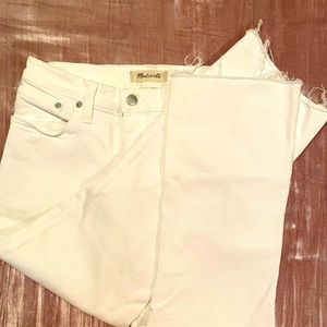 Madewell White Cropped & Petite Cali-Demi Boot